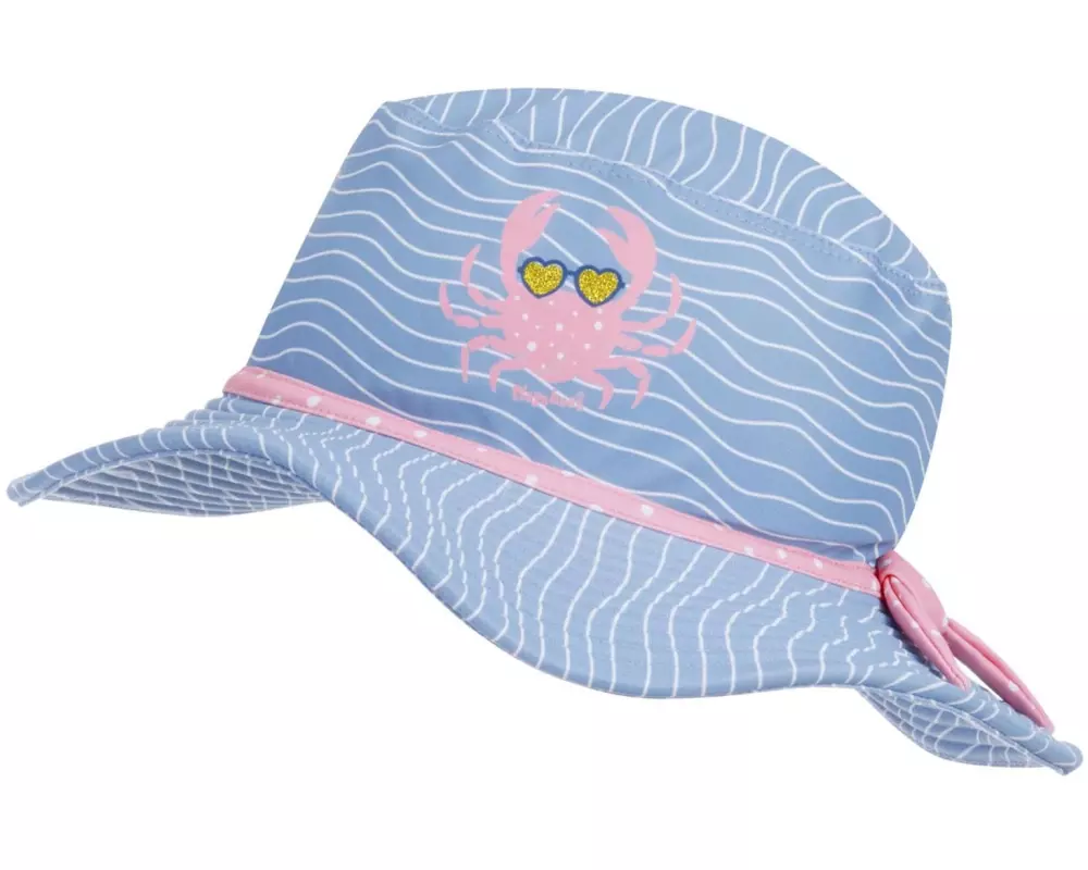Playshoes Sonnenhut UV-Schutz Krebs Blau/Pink Gr. 53 cm