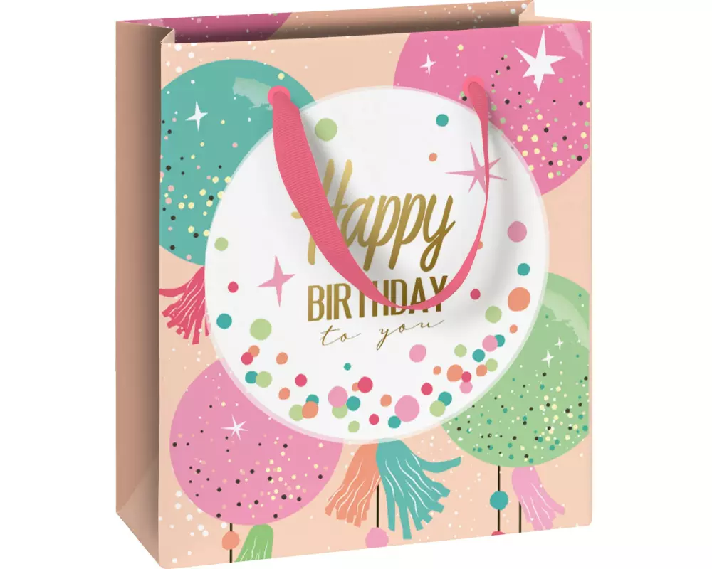 Stewo Geschenktasche Partyballoons 18 x 8 x 21 cm