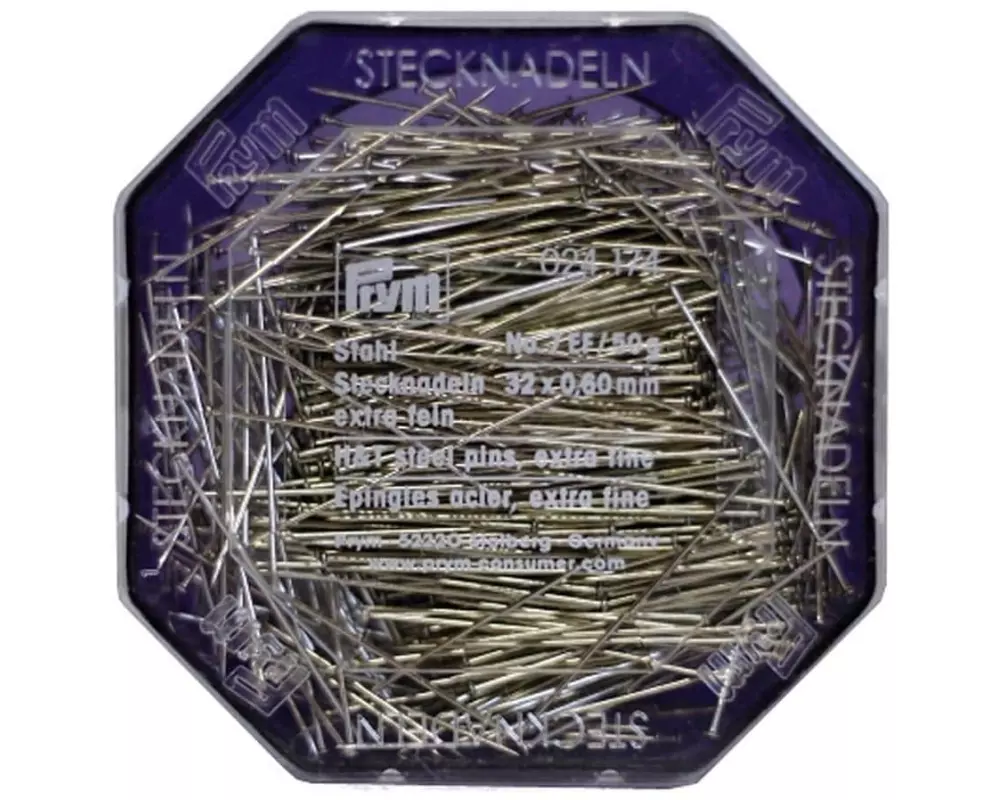 Prym Stecknadel Ø 0.6 mm x 3.2 cm, 50 g, Stahl