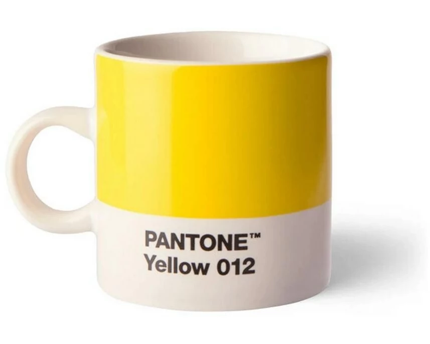 Pantone by Copenhagen Design Espresso-Tassen 120 ml, 1 Stück, Gelb