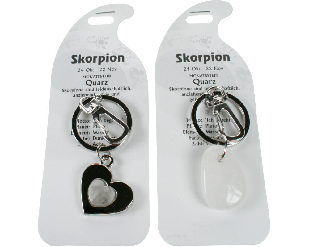 ROOST Schlüsselanhänger Skorpion G268 Quarz 2 Motive ass.