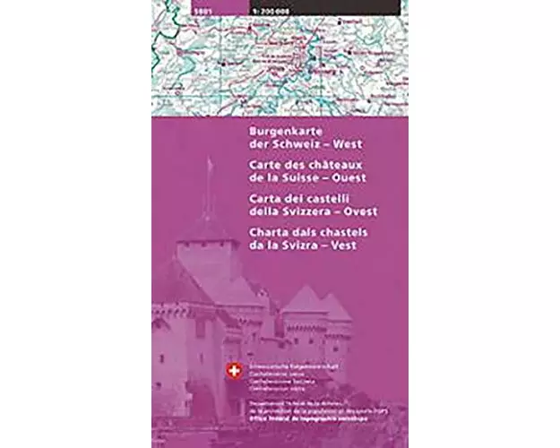Burgenkarte der Schweiz West
