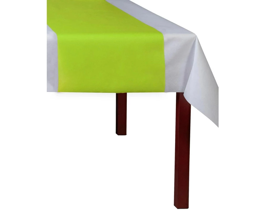 PRO nappe Tischläufer Tête-à-tête, Rolle, 40 x 2400 cm, Kiwigrün