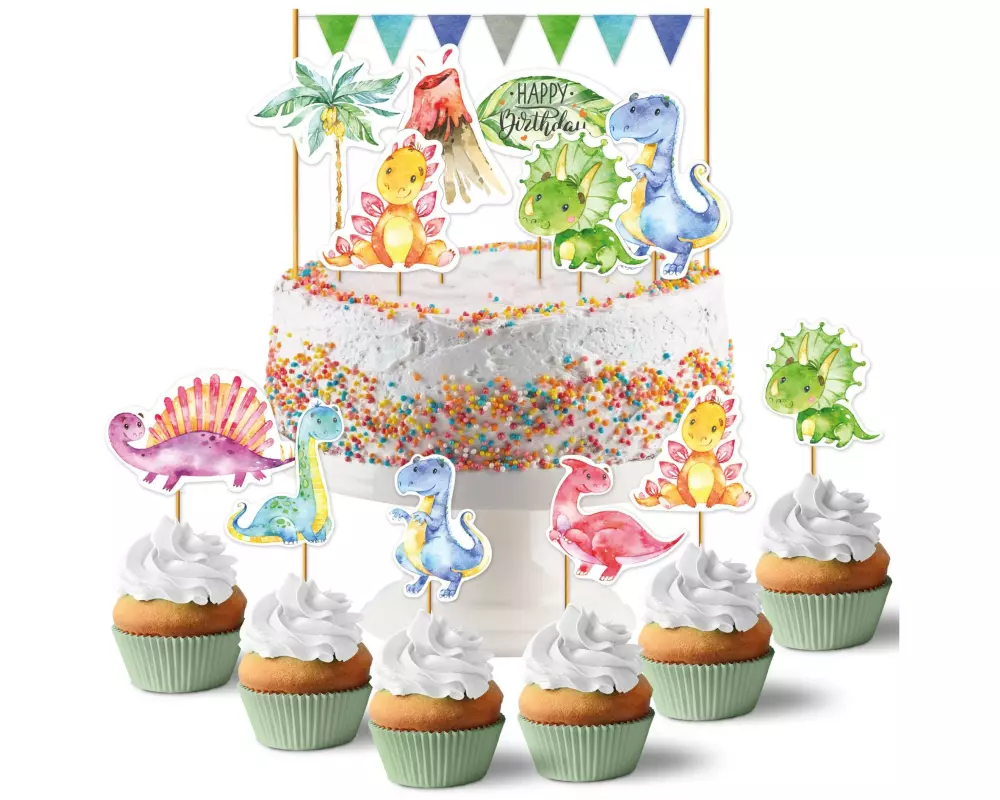 Papierdrachen Dino – Set 4 Geburtstag