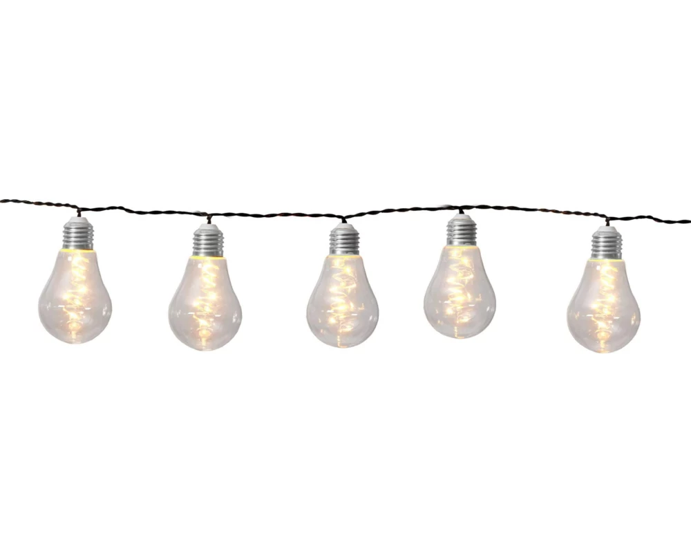 EGLO Leuchten Lichterkette SOLAR 10 LEDs, 190 cm, Transparent