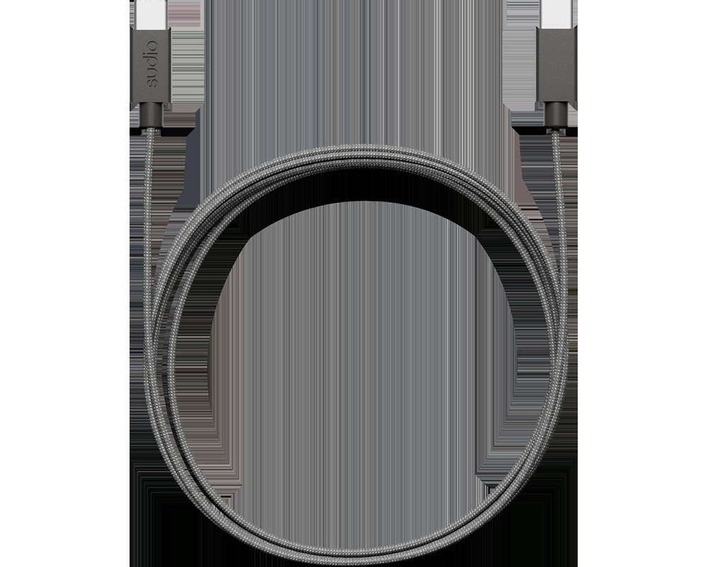 SUDIO USB-C - USB-C charging cable C1CBLK C1-C, Black, 1.8m