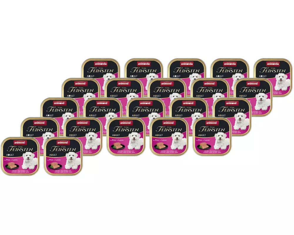 animonda Nassfutter vom Feinsten Pute & Lamm, 22 x 150 g Kit