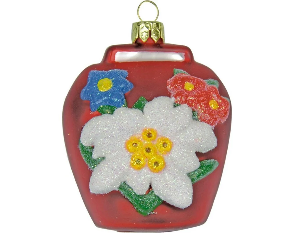 creanorm Weihnachtskugel Glocke in Rot
