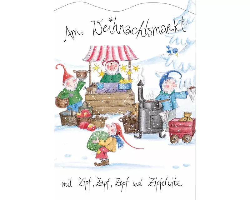 Am Weihnachtsmarkt mit Zipf, Zapf, Zepf und Zipfelwitz