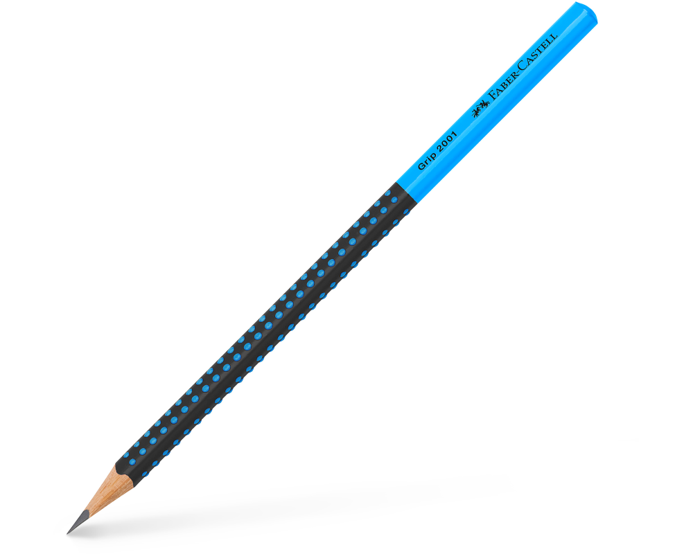 FABER-CASTELL Bleistift Grip 2001 HB 517010 Two Tone schwarz/blau