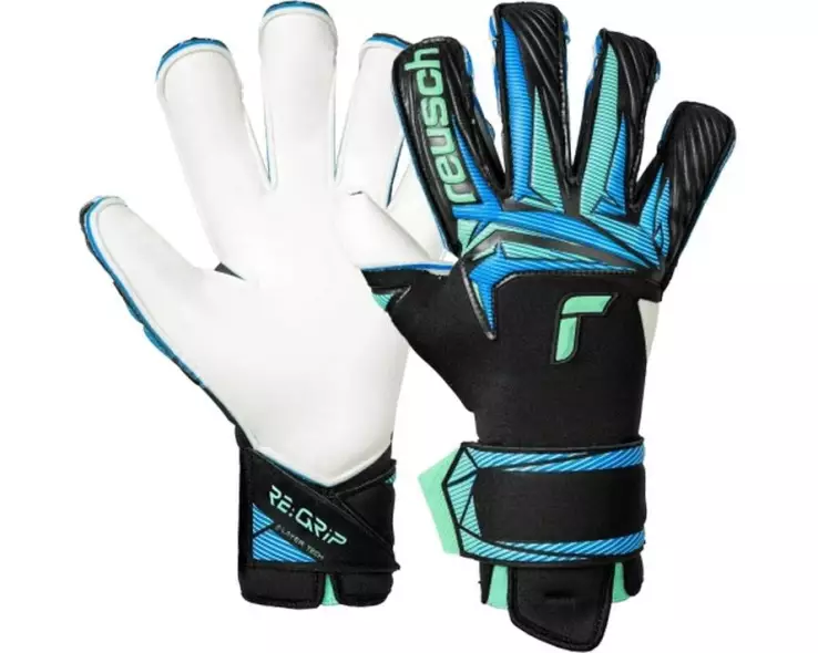 reusch Attrakt RE:GRIP Evolution Grösse: 9.5, Schwarz/Ocean light