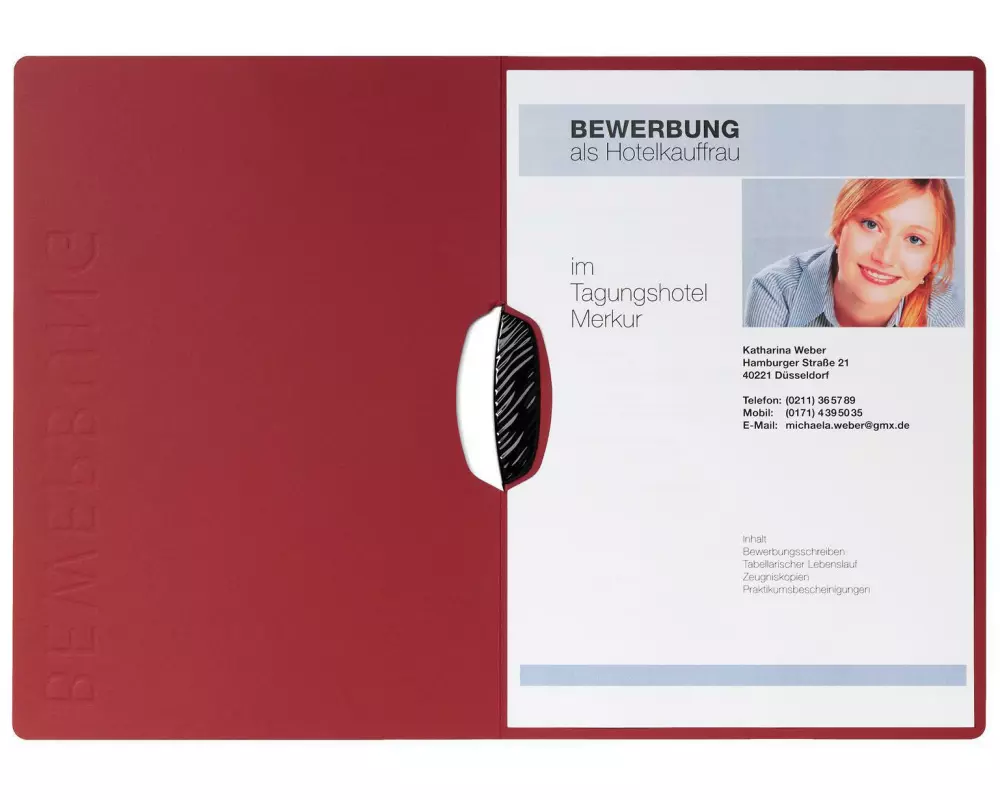 Pagna Bewerbungsmappe A4 Swing Rot