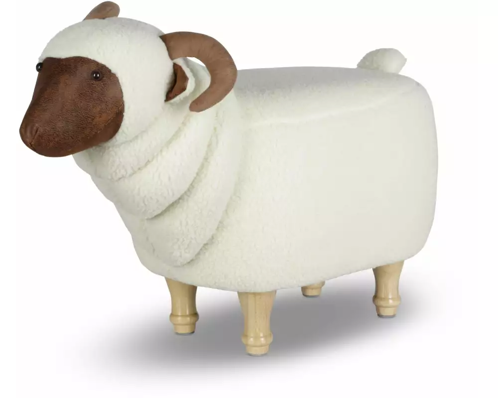 zoosy Kinderhocker Ziege Helga Weiss