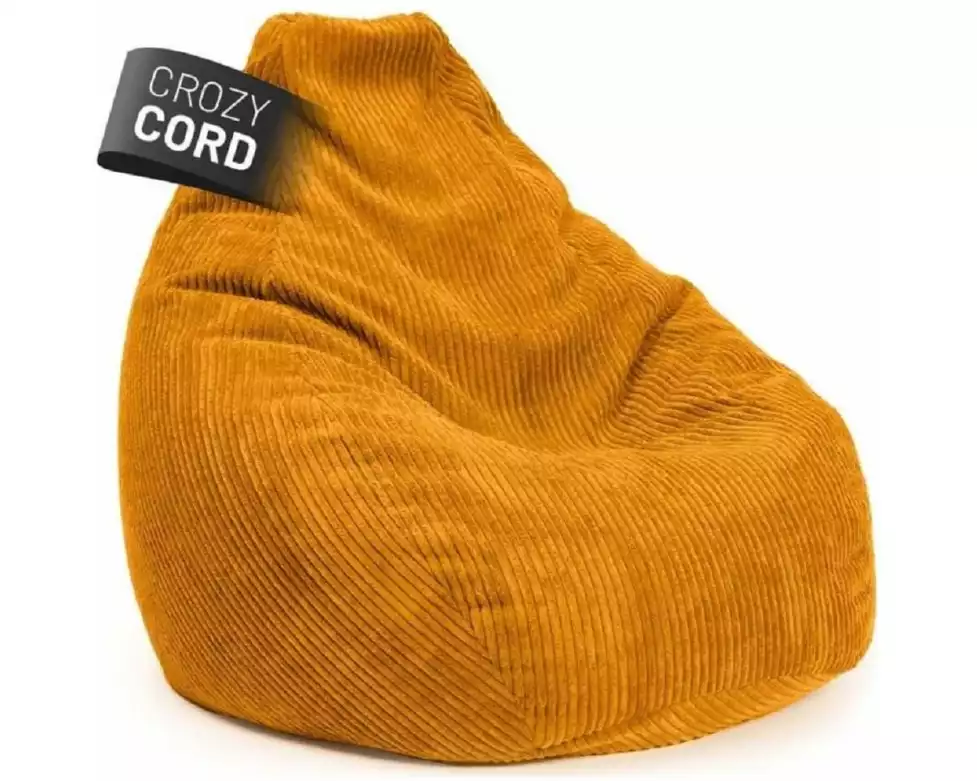 Lumaland Sitzsack GIANT Cord 400 l, Senfgelb