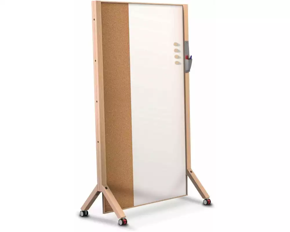 Maul Stellwand MAULwood 100 x 174 cm, kork/Whiteboard