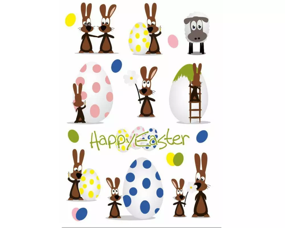 Herma Stickers Sticker Ostern Hasenparty