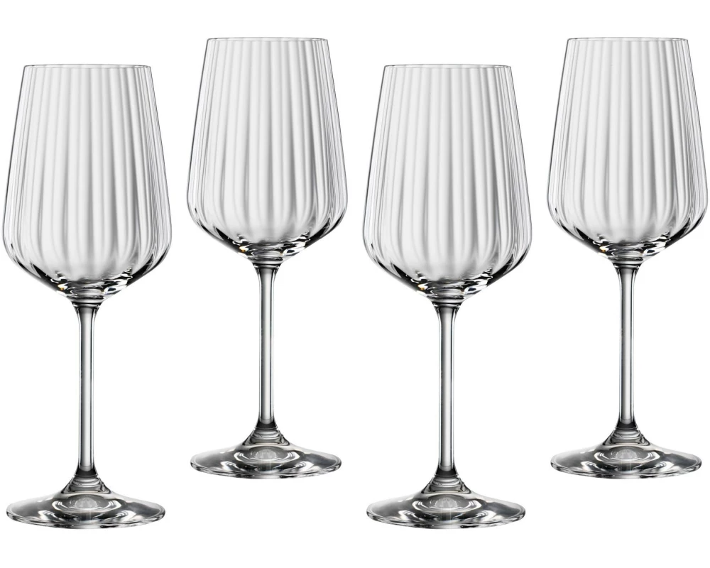 Spiegelau Weissweinglas LifeStyle 440 ml, 4 Stück, Transparent
