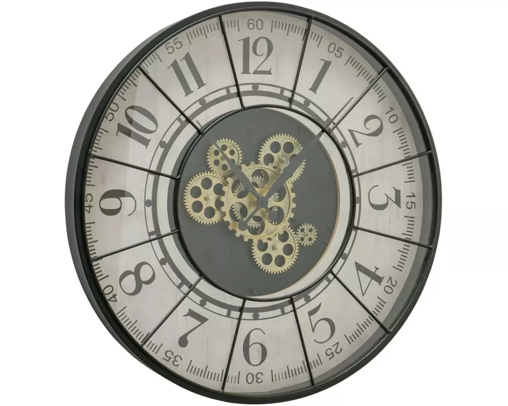 Boltze Wanduhr Metropol Grau/Weiss