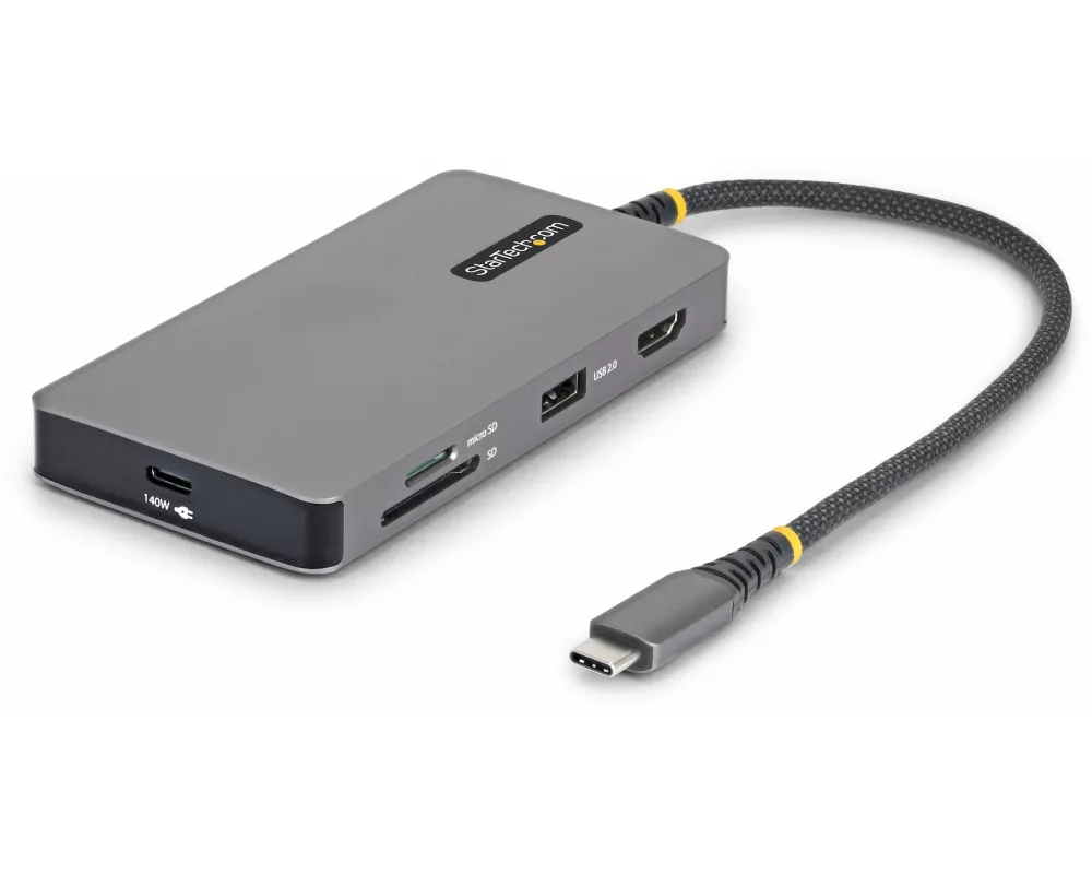 StarTech.com 305B-USBC-MULTIPORT laptop dock/port replicator Kabelgebunden USB 3.2 Gen 2 (3.1 Gen 2) Type-C Grau