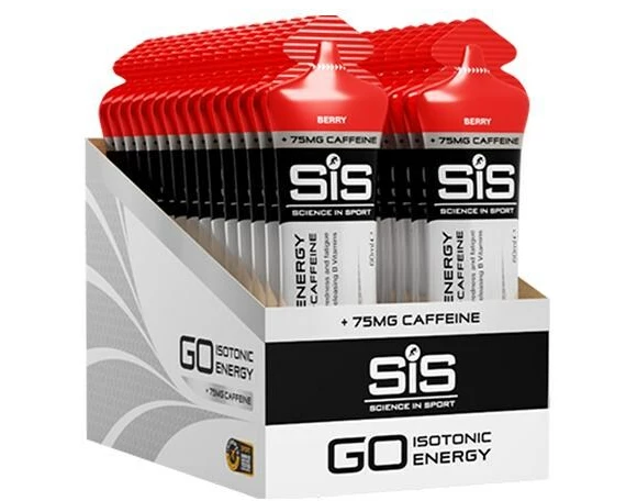 SIS - ScienceinSport Energygel Go Energy + Caffeine Berry, Packung 30 Stk.