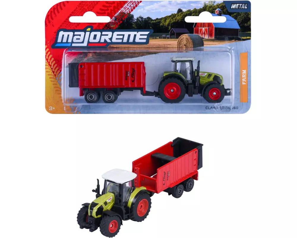 Majorette Farm Claas Arion 660 + Fliegl ASW 271 13 cm