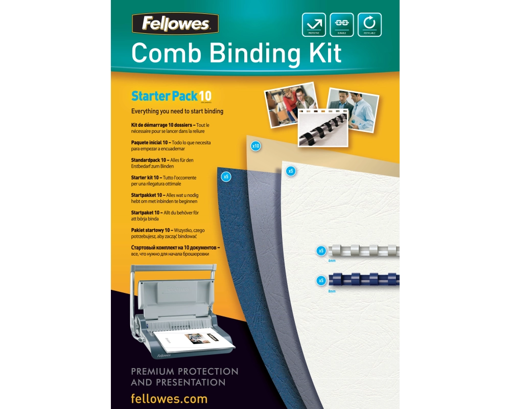 FELLOWES Starterkit für 10 Dokumente 5371701 Binding Kit