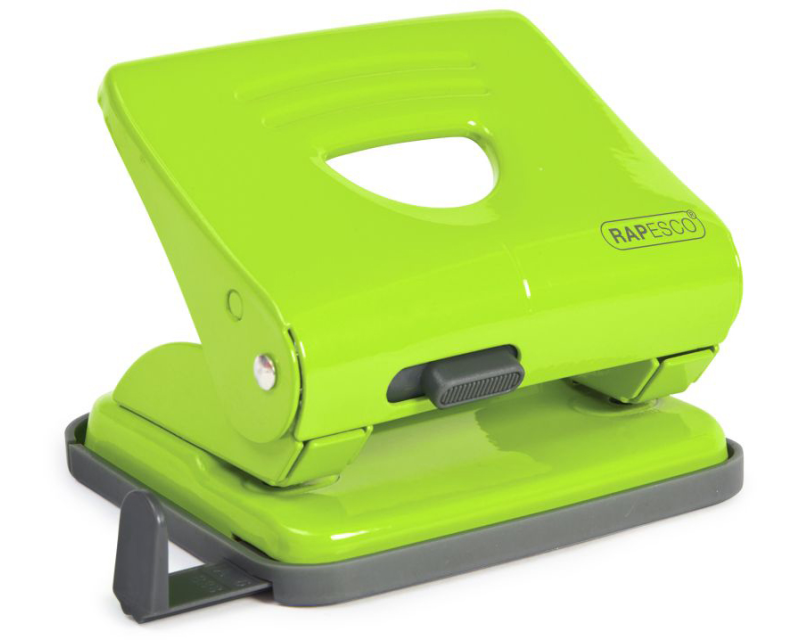 RAPESCO Metalllocher 1361 grün 25 Blatt