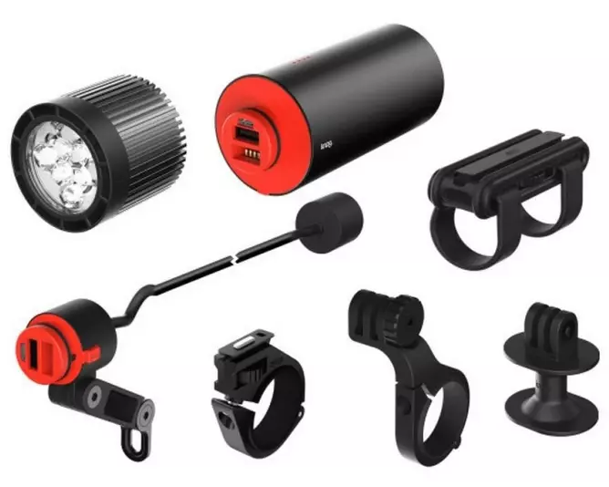 knog. Velolampe PWR MTB 2000 Set Schwarz