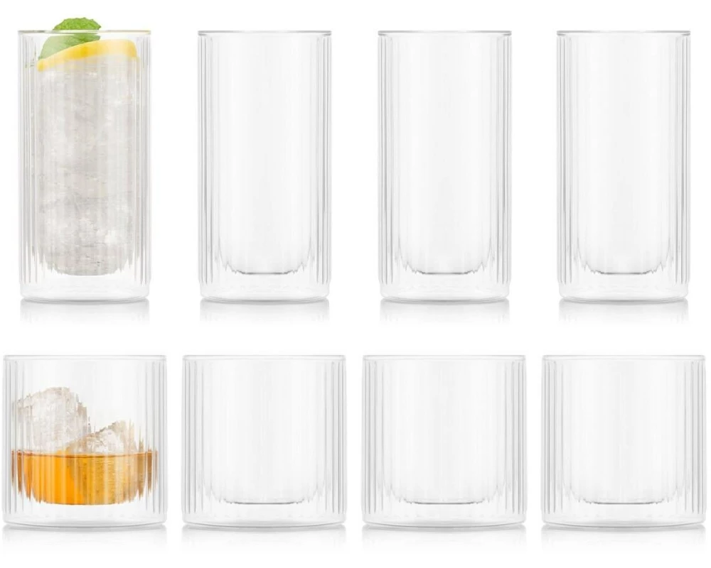 Bodum Douro Doppelwandgläser Whiskey/Gin & Tonic 8er Set