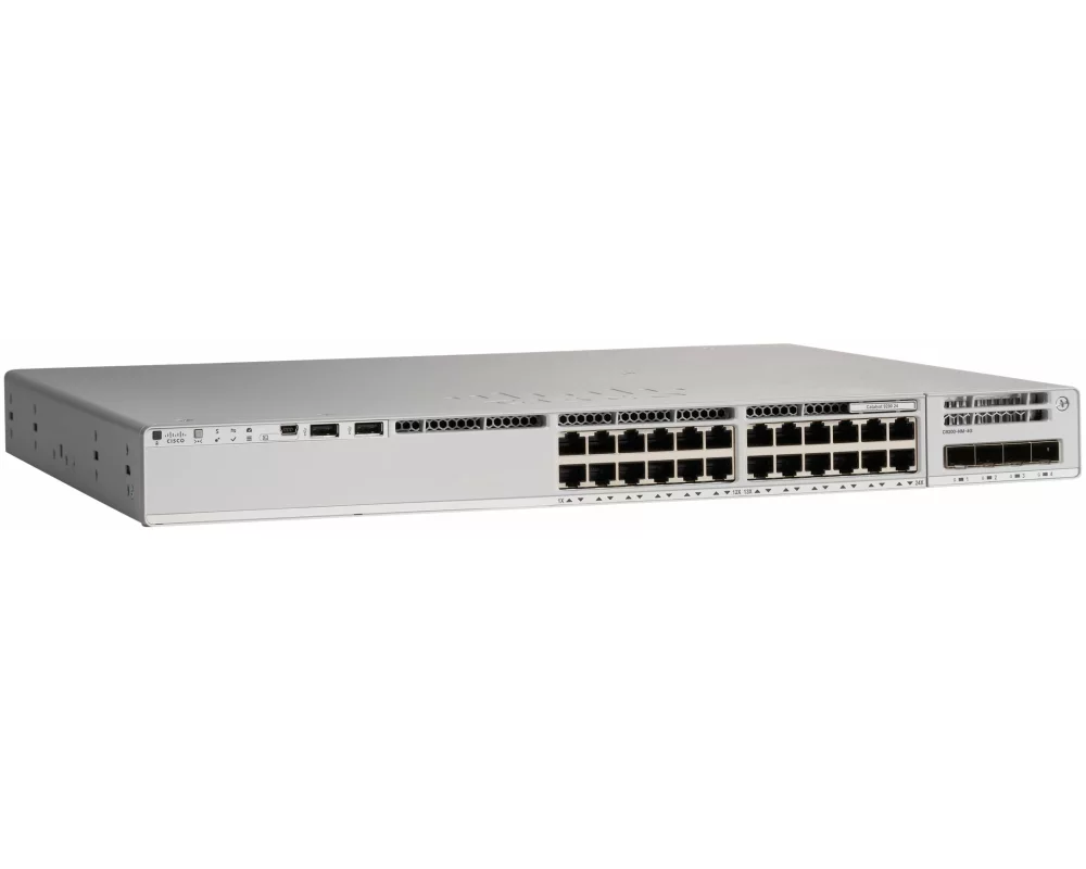 Cisco Catalyst 9200 24-port 8xmGig PoE+, Network Essentials, DNA subscription required