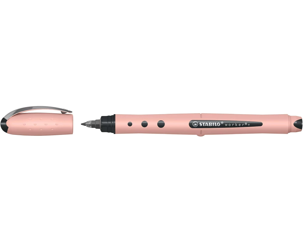 STABILO worker+ 0.5 mm Rollerball 0.5 mm, Rosa