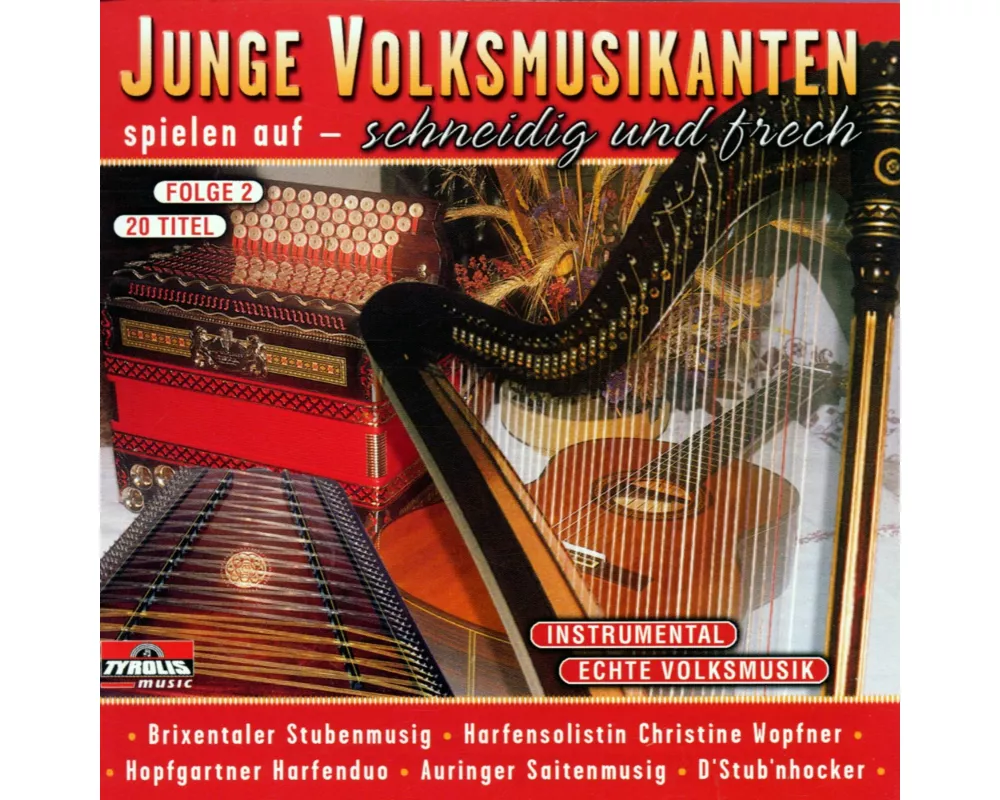 Junge Volksmusikanten spielen