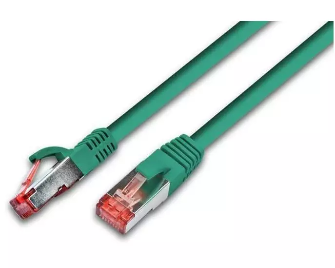 Wirewin Patchkabel RJ-45 - RJ-45, Cat 6A, S/FTP, 3 m, Grün