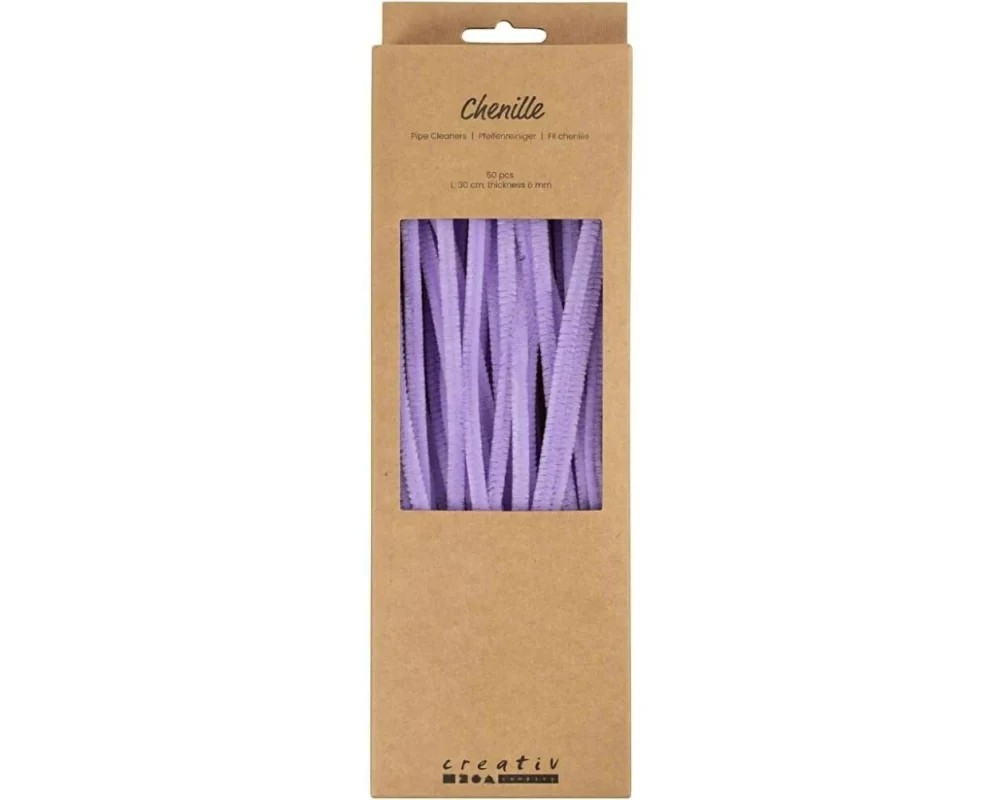 Creativ Company Chenilledraht 50 Stück, Purple