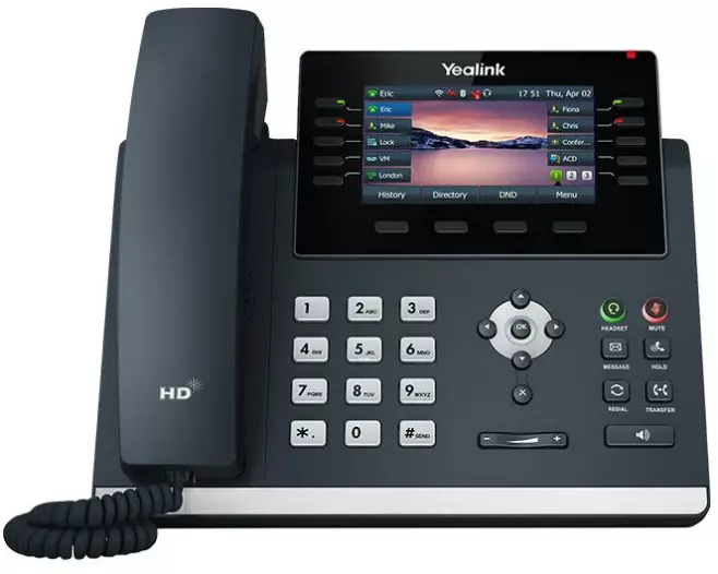 Yealink Tischtelefon SIP-T46U Grau