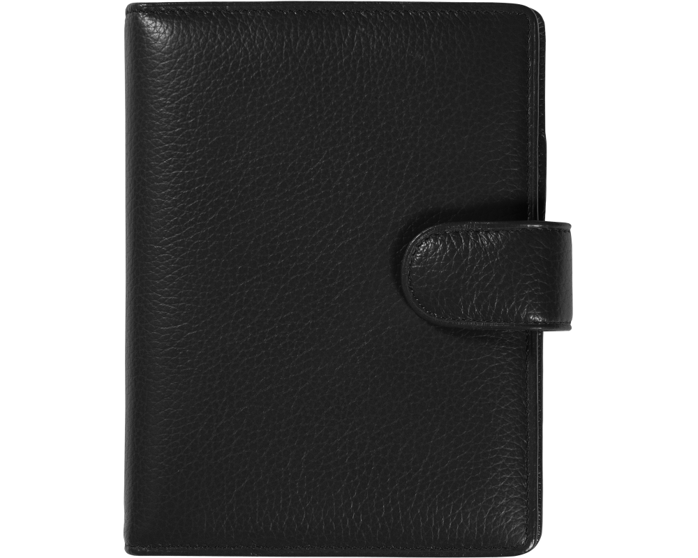 SUCCES Agenda Junior Ringbuch Cadiz 84236502U Leder schwarz 11x14.2cm