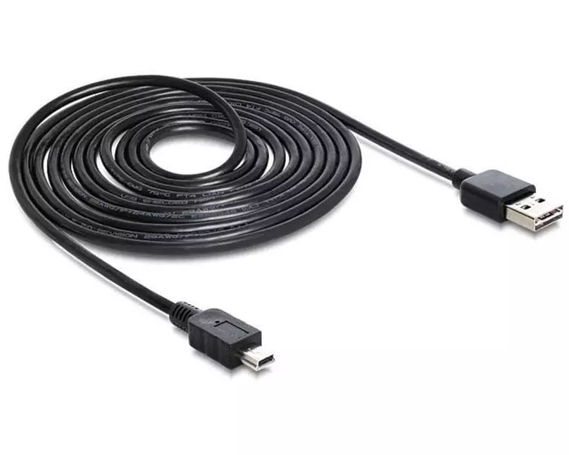 Delock USB 2.0-Kabel EASY-USB USB A - Mini-USB B 3 m