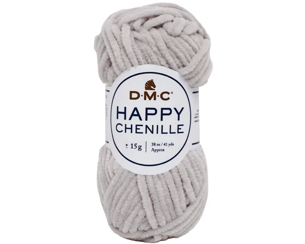DMC Wolle Happy Chenille Hellgrau, 38 m