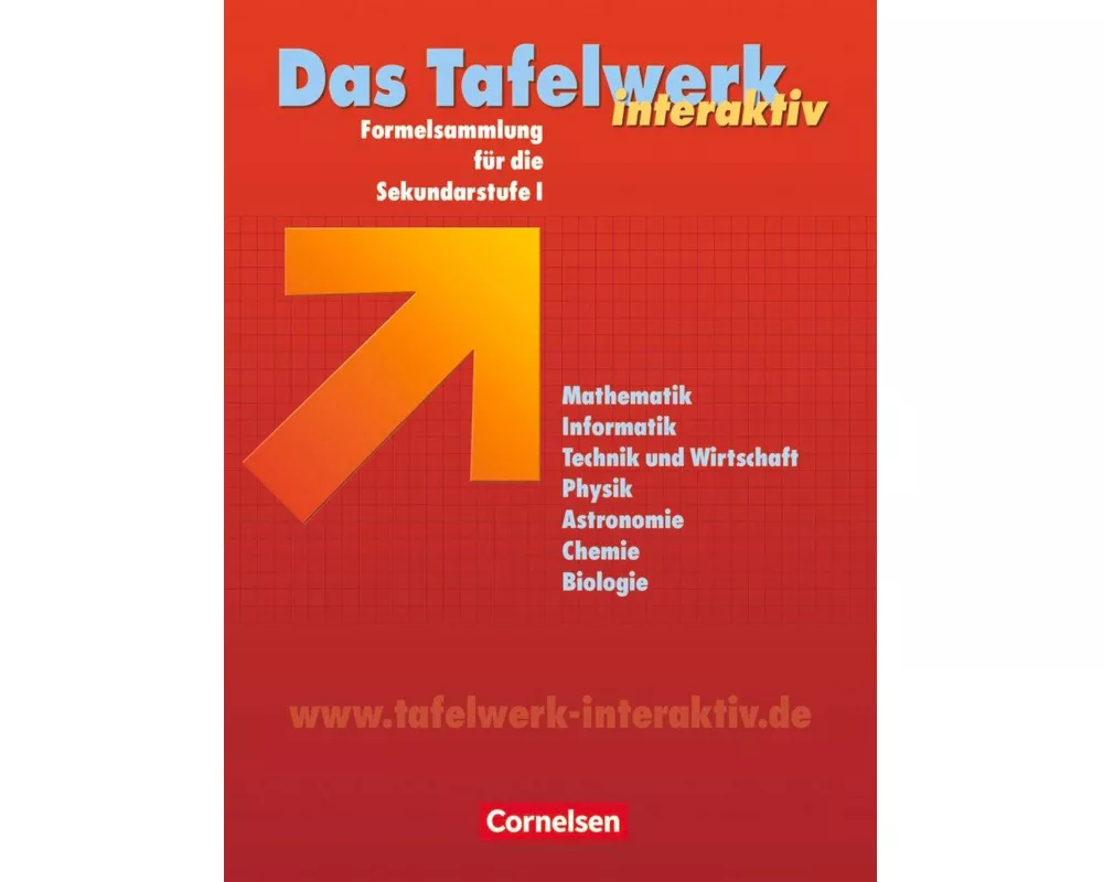 Das Tafelwerk interaktiv, Formelsammlung für die Sekundarstufe I, Allgemeine Ausgabe, Schülerbuch