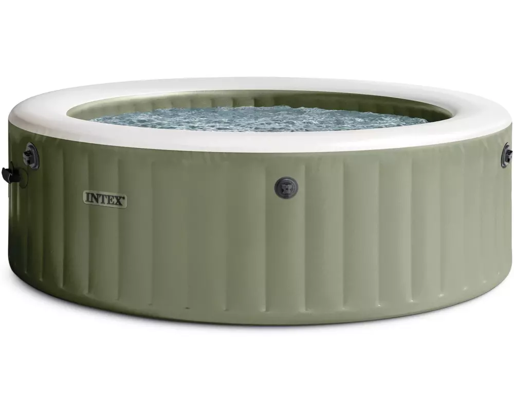 Intex 6-Personen Olive Grün Round Bubble Spa Set Ø 216