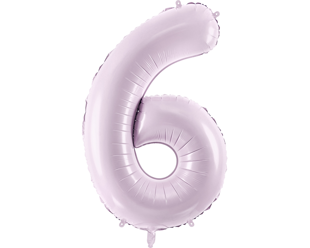 PARTYDECO Folienballon Ziffer 6 72cm FB230G-6-014 lila