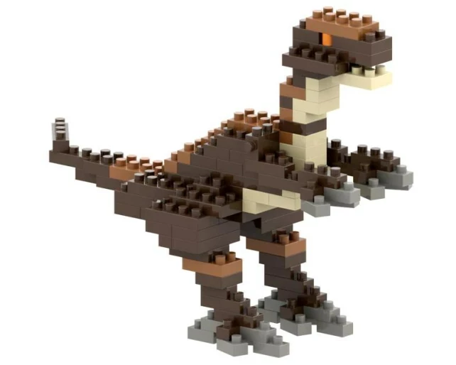 BRIXIES Bausteinmodell Velociraptor aus 134 Bausteinen