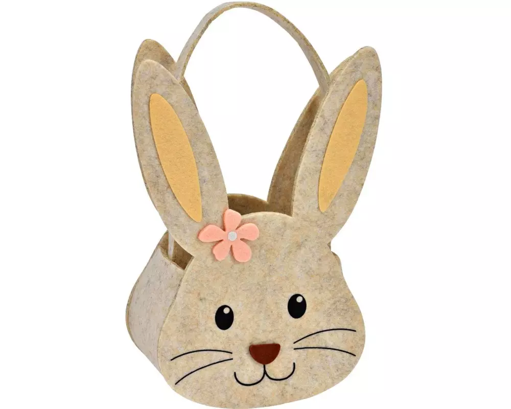 G. Wurm Osterkörbchen Hase 27 cm, Beige