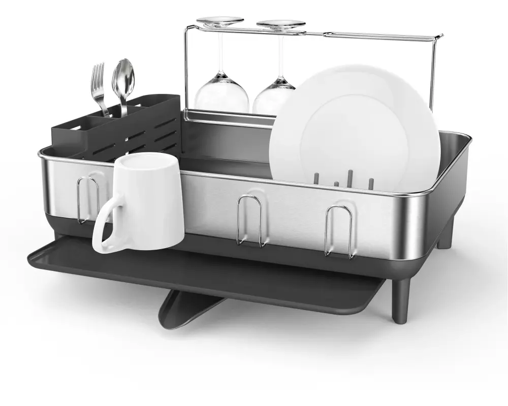 Simplehuman Abtropfgestell Silber