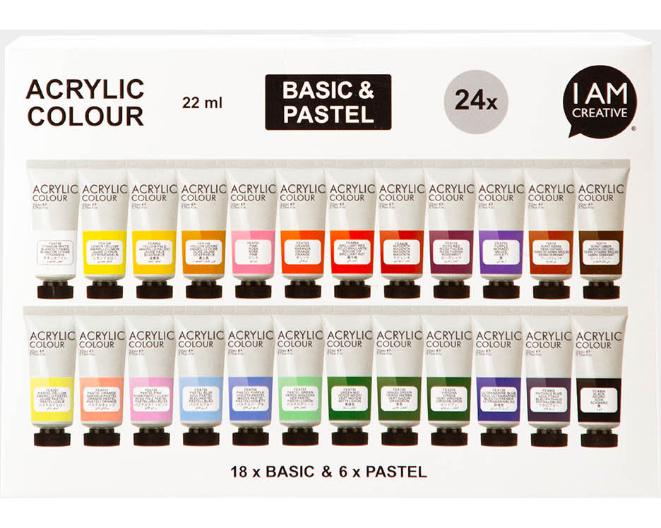 I AM CREATIVE Acryl Set 24x22ml 2001.94 Basic & Pastel