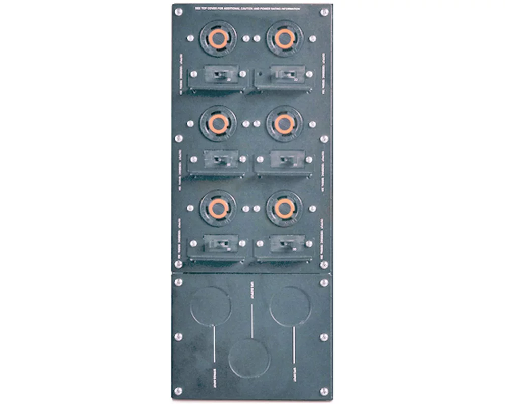 APC Service Bypass Panel- 200/208/240V, 100A, MBB, Hardwire input, 6 L14-30R output
