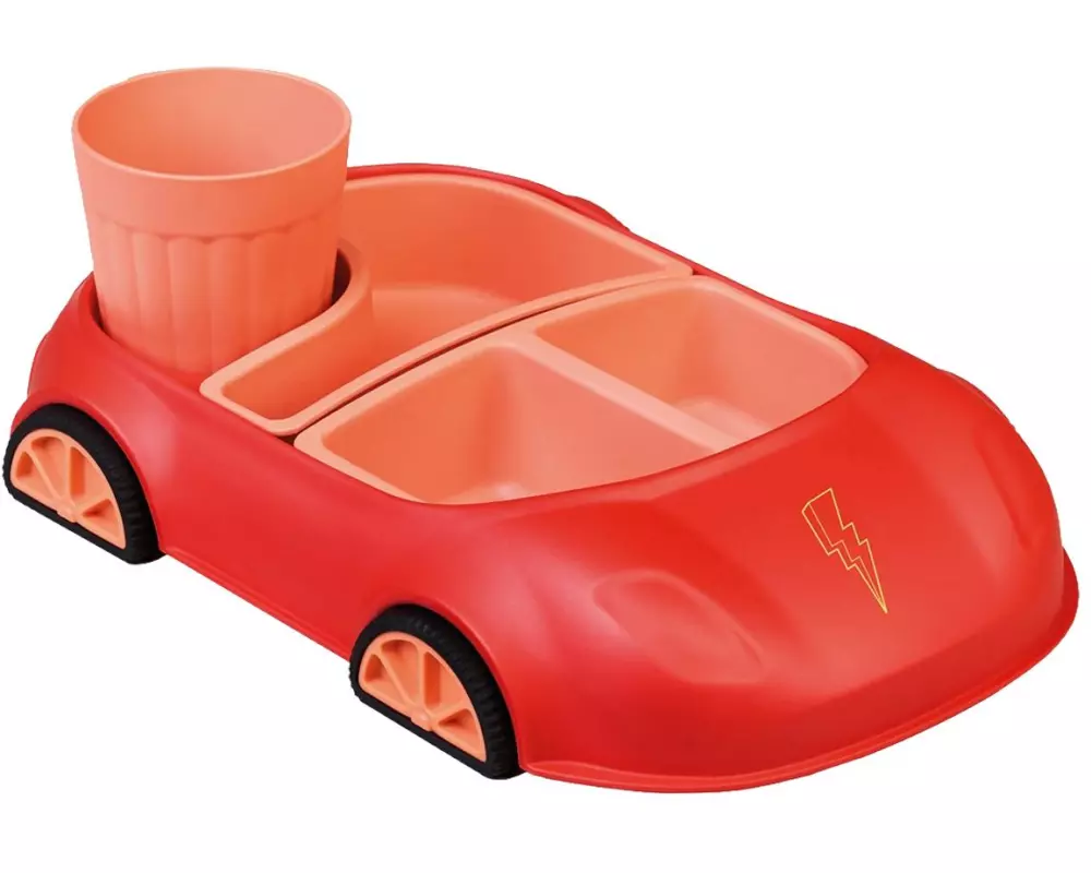 BioLoco Kindergeschirrset Car red lightning