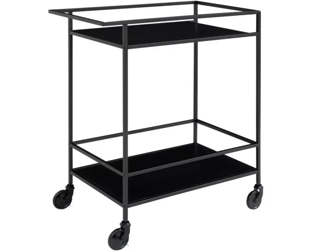 House Nordic Servierwagen Vita 79 x 68 cm, Schwarz