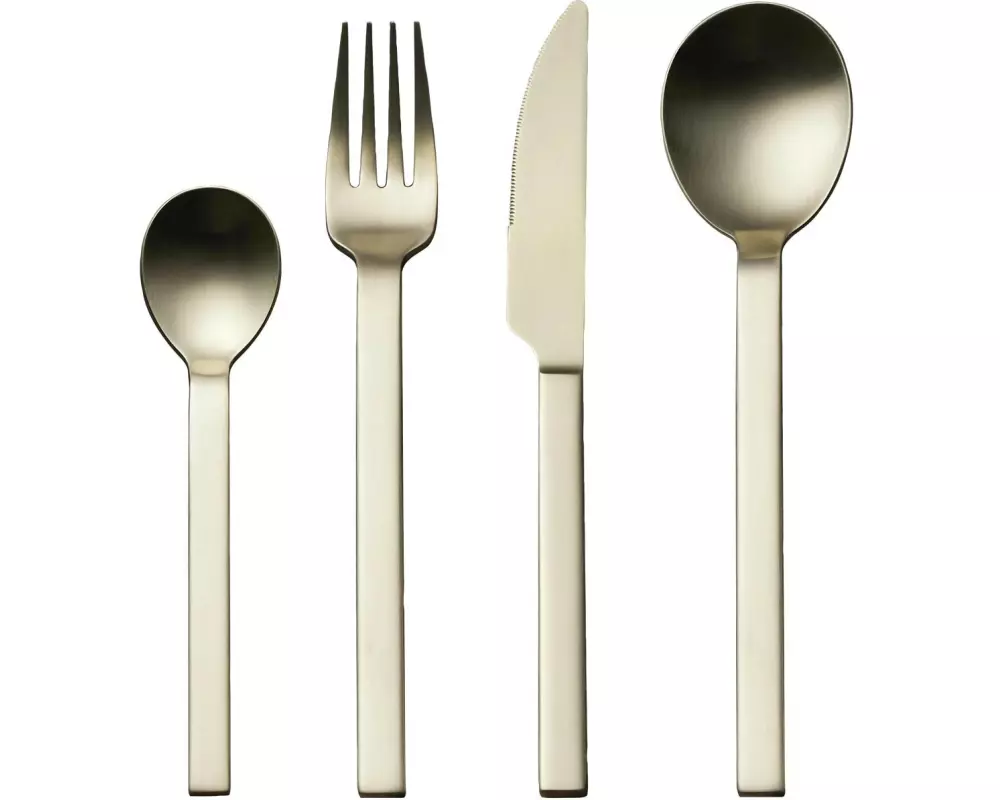 Studio Round Besteck-Set Storm 16-teilig, Gold