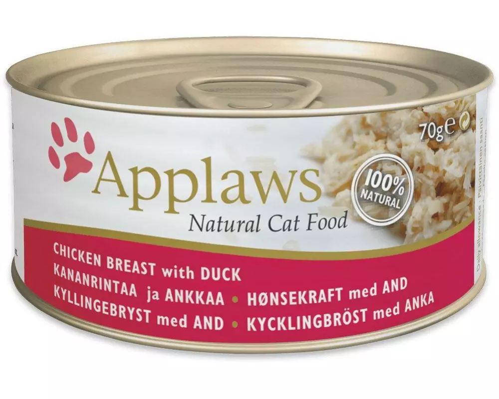 Applaws Nassfutter Dose Hühnerbrust & Ente, 24 x 70 g